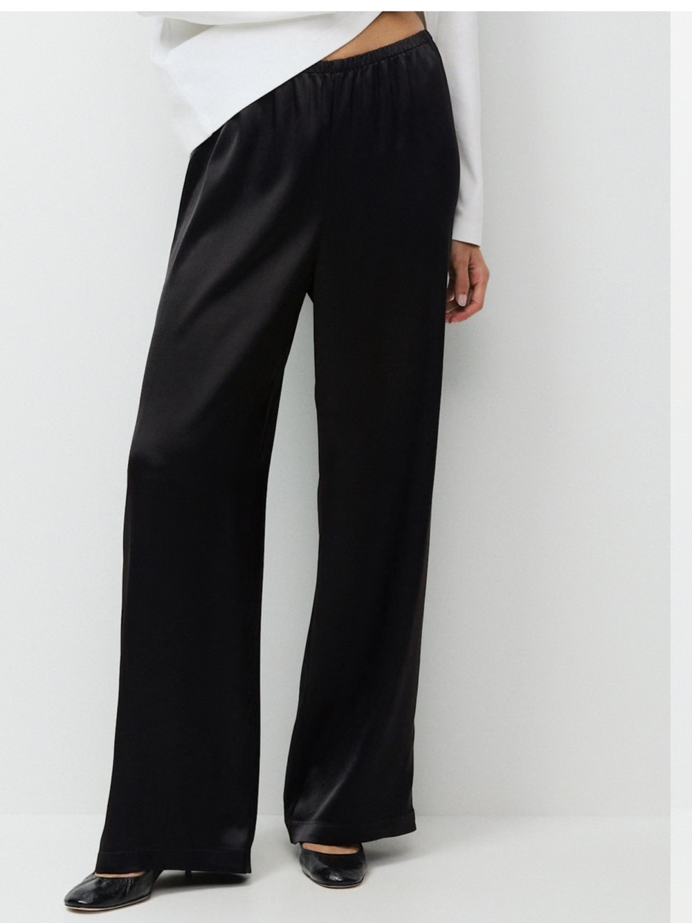 Babaton satin Archer pants size M, hemmed